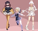 TRPG・動画・ゲームなどの立ち絵制作します アイコンから全身サイズまで人物イラスト制作します イメージ4