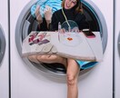 コラージュを用いたデザイン制作を提供します 自分の顔コーディネートなどの写真を目を引デザインに仕上げます イメージ1