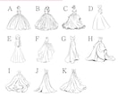 オリジナル⋆*ドレス色当てクイズ用紙を制作致します 投票用紙、BOXなど必要に応じて✨️ イメージ2