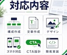 LPを構成から制作します 構成・文章・デザインまでまとめて対応 イメージ2