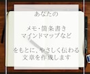 最短納期3日以内★メモ→伝わる文章へ進化させます 「文章作成のことを考えたくない！」というあなたを救います！ イメージ3