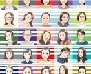 綺麗め繊細タッチで似顔絵描きます 老若男女、魅力を引き出します。アイコンやギフトにも◎ イメージ2