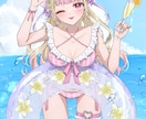 最短当日⭕️かわいい水着イラスト描きます 商用料金込み‼️夏にピッタリな水着量産イラストです！ イメージ4