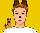あなたの似顔絵を犬化させます お好きな犬種に大変身！わんちゃん好きの特別な一枚！ イメージ5