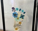 本物の押花使用！手形足形をフラワーアートで作ります 形どりは不要！写真されあればok✦ฺ イメージ4