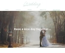 結婚式のおしゃれなオープニング映像を作ります WEBサイト風デザインのオシャレなオープニングムービー イメージ4