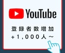 1000人Youtubeチャンネル登録者増やします 1,000人2,500円！最大1万人まで対応！減少保証あり！ イメージ1