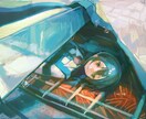 背景有！色鮮やかで不思議な世界観の一枚絵を描きます 洗練された色彩・独自性のある絵柄と世界観の一枚絵を制作します イメージ4