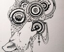 変わった世界観のオリジナルのイラストを描きます アイコンや携帯壁紙、ヘッダーなどならお任せ下さい！ イメージ2