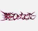 文字のレタリングをします トゲトゲ！パンク文字！簡易文字レタリング【即納品】 イメージ1