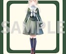 表情パーツ分け済制服お嬢様の立ち絵を販売します パーツを組み合わせて自由に表情差分を作れます イメージ5