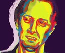サイケ&POP ART調の似顔絵描きます 60年代〜80年代ポスター風唯一無二の個性派似顔絵★ イメージ6