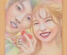 チャネリング似顔絵　魂にコミットした似顔絵描きます 波動上昇サポート似顔絵＊色紙orキャンバスで飾れる水彩画 イメージ5