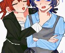 最短3日:SNS用のアイコンや1枚絵を作成します 可愛らしい女の子、衣装デザインが得意です！ イメージ3