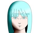 アニメ漫画のSNS等のアイコン顔アップ描けます 美を感じる洗練された絵描けます イメージ1
