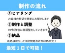 開業したての方向けのホームページを制作します 初めての方も安心のアフターサポート！簡単に更新もできます！ イメージ3
