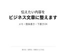 伝えたい内容をビジネス文章に整えます メモや箇条書きから自然な文面に整えます イメージ1