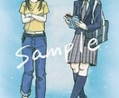 手描きタッチで雰囲気のあるイラストを制作します アイコンや立ち絵、グッズなどにいかがでしょうか イメージ5