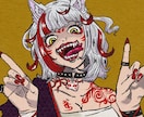 レトロでホラー！個性強めな奇妙なイラスト描きます レトロホラーコミックのような奇妙な世界へようこそ イメージ9