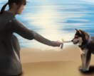 写真をイラストに！素敵なワンシーンを作ります あなたの特別な写真、ペットの写真をイラストにします！ イメージ1