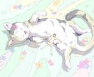 雰囲気のあるイラストを描きます 頑張ってエモい雰囲気出します。でかいねことか描きます。 イメージ1
