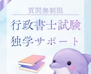 30日間無制限◆行政書士試験独学サポートいたします 独学で短期合格したノウハウ・モチベーション維持のアドバイス イメージ1