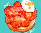 食べ物や料理のイラストを、目的に応じて描きます メニュー用やポスター用、装丁画等、目的に応じて描きます！ イメージ2