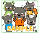 シンプルでかわいいミニキャラ★セットも作成します 動画や配信、スタンプやSNS、挿絵や教材などに★ イメージ6