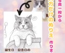 写真から丁寧な線画イラストをお作りします 手描き仕上げの似顔絵・ペット線画です イメージ1