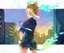鮮やかなキャラクターイラスト制作いたします TRPGの立ち絵、SNSのヘッダー、MVイラストなどに！ イメージ5