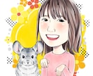 プレゼントに！ほどよくリアルかわいい似顔絵描きます 誕生日・還暦・送迎会に、心に残るプレゼントをお探しの方へ イメージ1