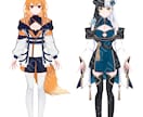 Live2D用Vtuberモデルイラスト作成します Live2Dから3Dまで対応可能です！ イメージ3