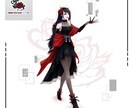 かっこいい系のイラスト全般・Live2D制作します キャラデザや1枚イラスト、Live2Dその他制作します！ イメージ5