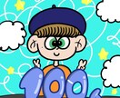 SNSアイコンで使えて目立つポップな似顔絵描きます 安く！早く！高クオリティーで！この3つを頑張ります！ イメージ4