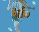 世界観のあるシンプルで可愛いイラストを制作します 一目で魅力がわかるキャッチーなイラストを制作します。 イメージ3