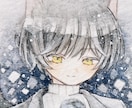 アナログの透明水彩を使ったSNSアイコンを描きます 淡く儚い雰囲気から濃く深い世界観まで水彩で表現します。 イメージ4