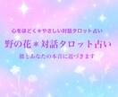 7枚のカードであなたを見つめるリーディング占います ＊野の花で占う自分占い＊オリジナル野の花タロットリーディング イメージ1