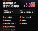 あなたの想いを、伝わる動画に編集します お手持ちの素材を、ご希望に合わせた動画に編集いたします。 イメージ2