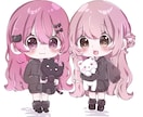 可愛いデフォルメ全身イラスト描きます もちもち！全身デフォルメ♡あなたオリジナル♪ イメージ3