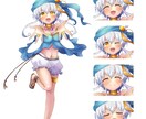 ご希望に沿ったカラーイラスト制作いたします Vtuberさんからのご依頼経験多数！ イメージ4