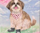 あなたの大切なわんちゃん猫ちゃんかわいく描きます 表情豊かに、優しくあたたかい雰囲気で描きます☺️ イメージ3