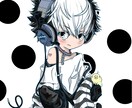 可愛い2.5頭身キャラアイコン描きます 背景なし、有りの場合単色のみで色付けします イメージ6