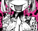 アングラなホラー系イラストを作成します 少し不気味なのにどこか可愛い絵、アナログ感 イメージ2