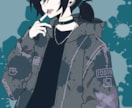 ダークでかっこいいキャラクターイラスト制作します 中性的・病みかわ・ダークな雰囲気が得意です。 イメージ2