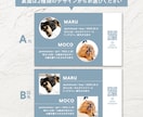 シンプルがおしゃれなうちの子・ペット名刺制作します ２頭限定！印刷代込み100枚！オフ会・イベントで大活躍♩ イメージ3