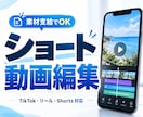 TikTok・リール動画を編集します 素材と原稿を送るだけ。SNS用ショート動画に仕上げます。 イメージ1