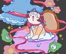 ポップでかわいい一枚絵描きます 結婚式のウェルカムボードやサムネイルなどに! イメージ3