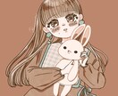 ふんわりかわいい女の子描きます グッズ作成などへ　リボンとフリルがポイント！ イメージ7