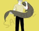 シンプルでかっこいい人物や動物描きます 5名様限定で特別価格で承ります！ イメージ6