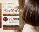 美容・女性向けのSNS画像や広告バナーを制作します 元美容師のWebデザイナーが、世界観と伝わりやすさを整えます イメージ7